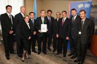 IBLF-Russia Founder presents Climate Change Communique to UN Secretary General 